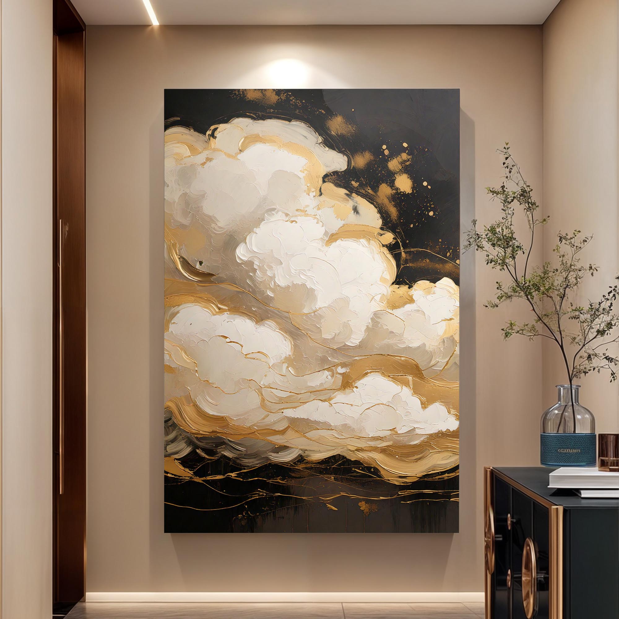 Auric Cloud Abstract Wall Art